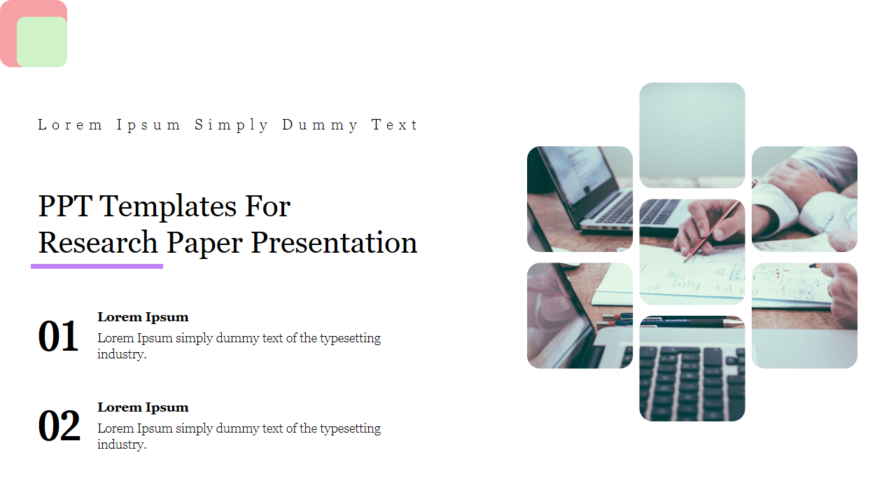 research paper presentation slide